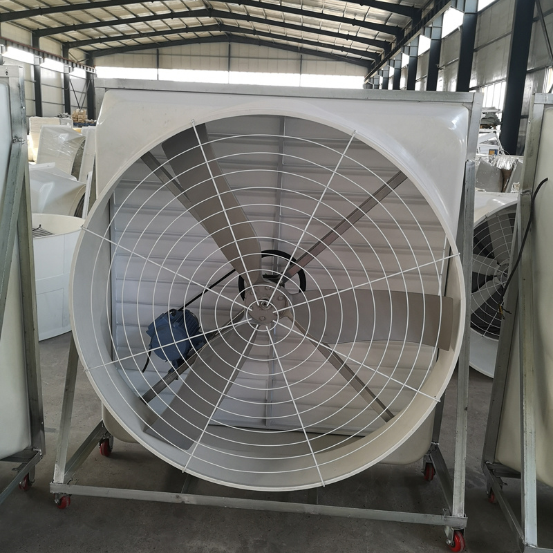 Industrial Fiber Glass Exhaust Shutter Ventilation Cone Fan
