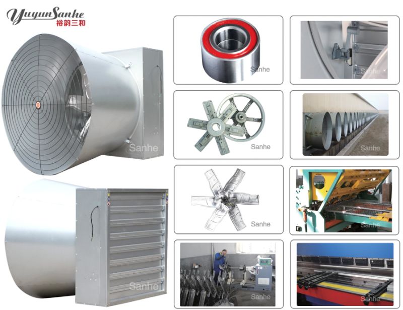 Yuyun Sanhe Shutter Fan with Cone for Chicken House