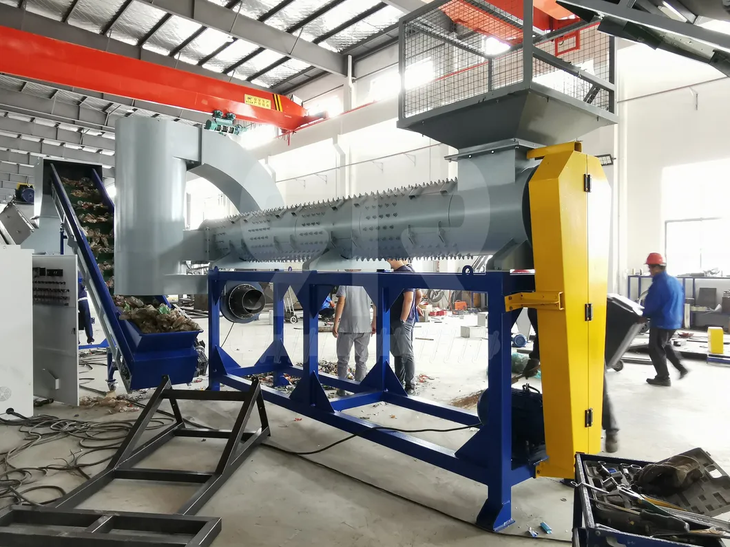 Pet Recycling Line Drinking Pet Bottle Hot Washing Crushing Drying Machine with Label Remover