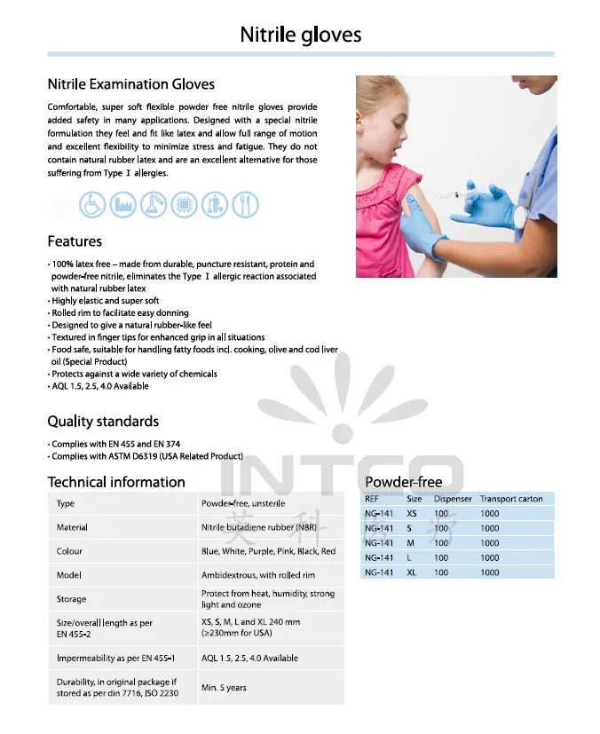 Disposable Rubber Gloves Disposable Clear Vinyl Nitrile Transparent Gloves - 4 Mil, Latex Free