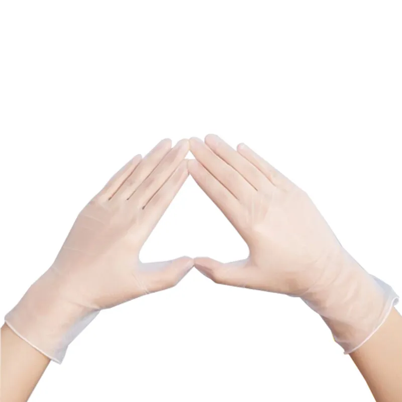 Large Stock Gloves 100 PCS/Box Disposable Examination Vinyl Powder Free PVC Gloves Disposable Transparent