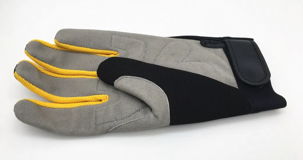 Mechanic Glove Tool Glove Work Glove with Microfiber Palm Reinforced Palm and Thumb Spandex Back