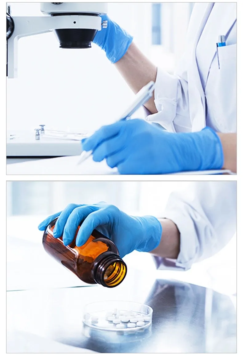 Blue Nitrile and Latex Gloves Bulk Nitrile Exam Gloves Disposable_Nitrile_Gloves