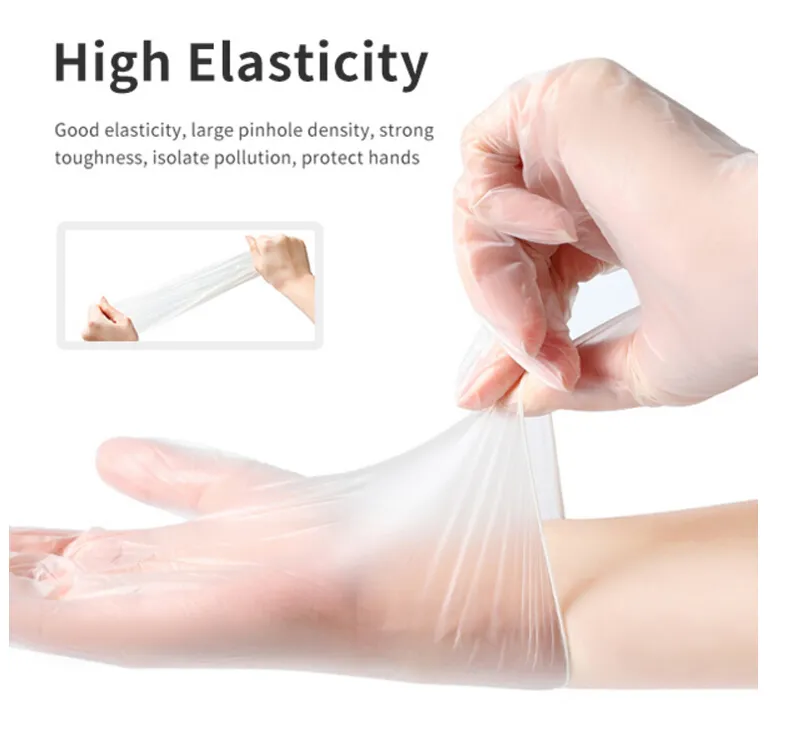 Transparent Solf Disposable PVC Gloves/Powder Free Vinyl Examination Gloves