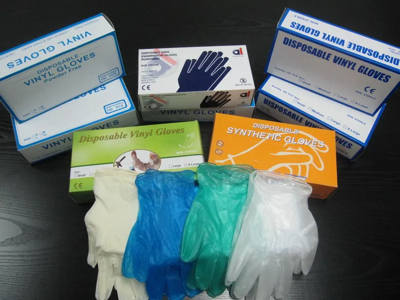 Cleanroom Powder Free Vinyl PVC and Vinyl Powdered Gloves