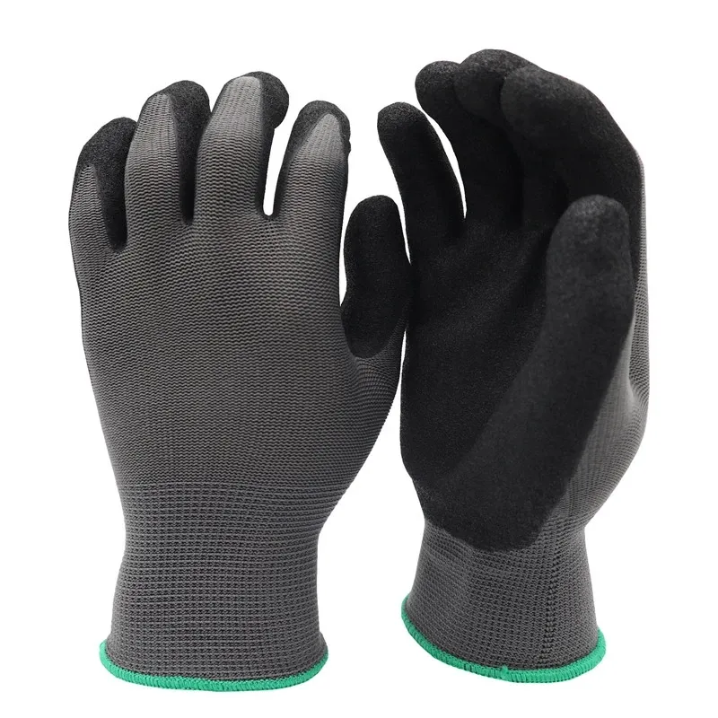 Nitrile Sandy Coated Gloves Nitrile Nitrile Coated Gloves Grip Nitrile Sandy Oi