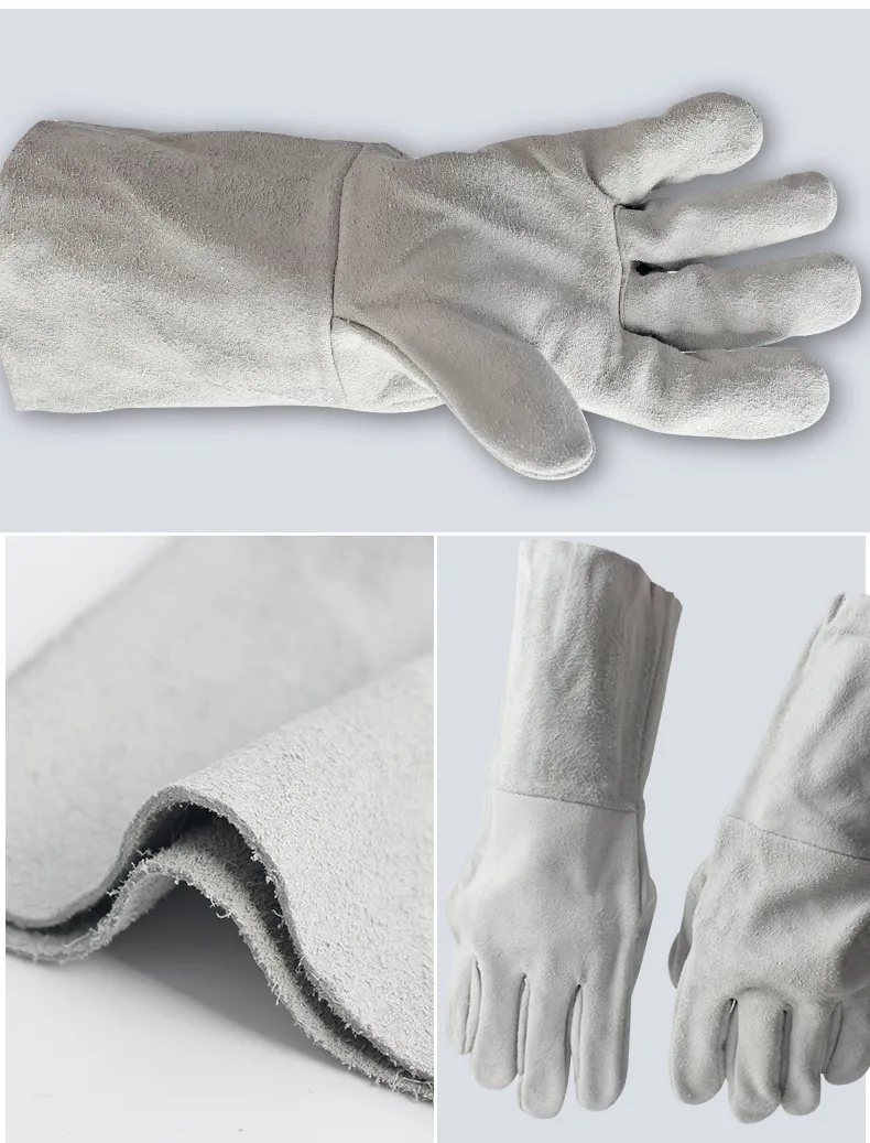 Cow Leather Work Gloves, Safety Gloves, Welding Gloves for Wear-Resistant, Non-Slip