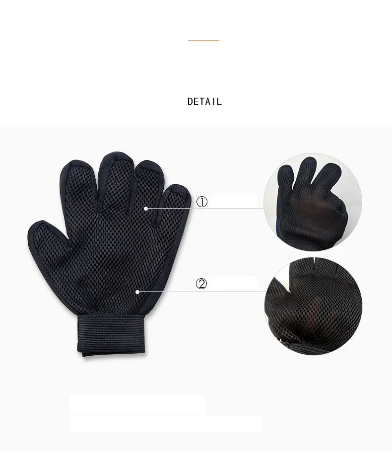 Pet Grooming Gloves Dog Bathing Gloves Cat Grooming Gloves