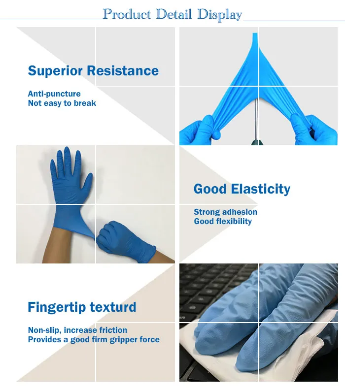 Customized Color PVC Vinyl Nitrile Gloves Disposable Safety Examination Gloves