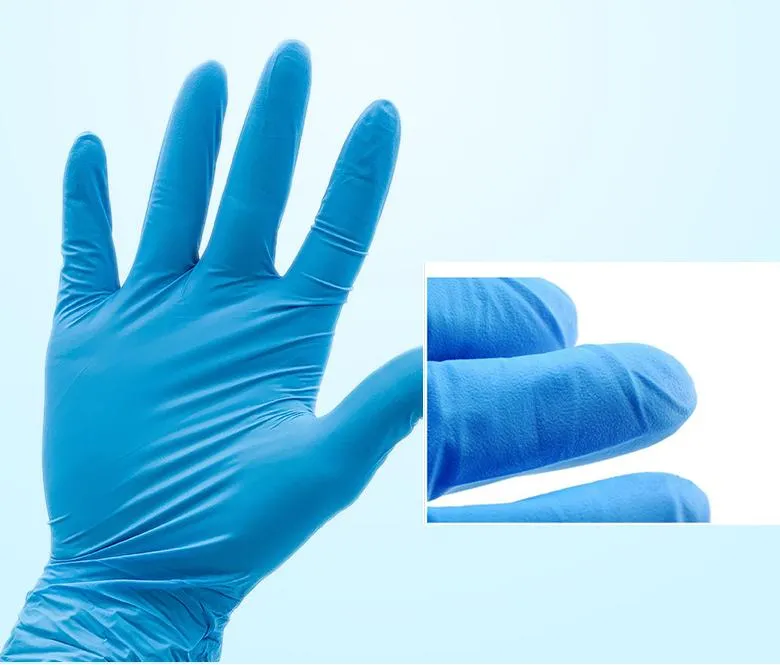 Blue Nitrile Exam Gloves Powder Free Medical Nitrile Exam Gloves