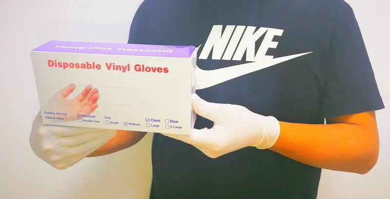 PVC Gloves Disposable Safety Examination Vinyl Examination Household Gloves