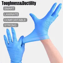 Disposable Powder Free Vinyl Gloves for Barbecue Food Handing Nitrile Gloves