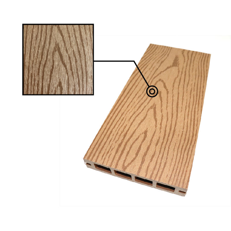 UV Resistant Fire Rated Hard-Wearing Anti-Aging Long Last WPC Outdoor Composite Decking Floor