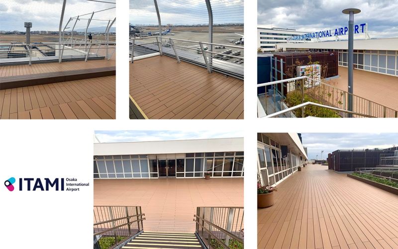 Deep Wood Grain WPC Water Resistant and Fire Resitence Hollow Outdoor Decking
