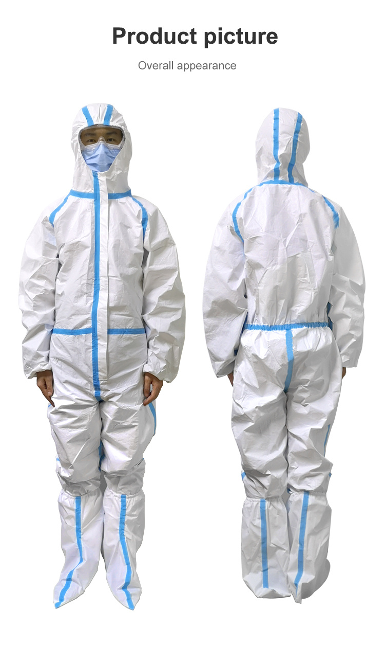 Anti-Static Chemical Protective Coverall Clothing