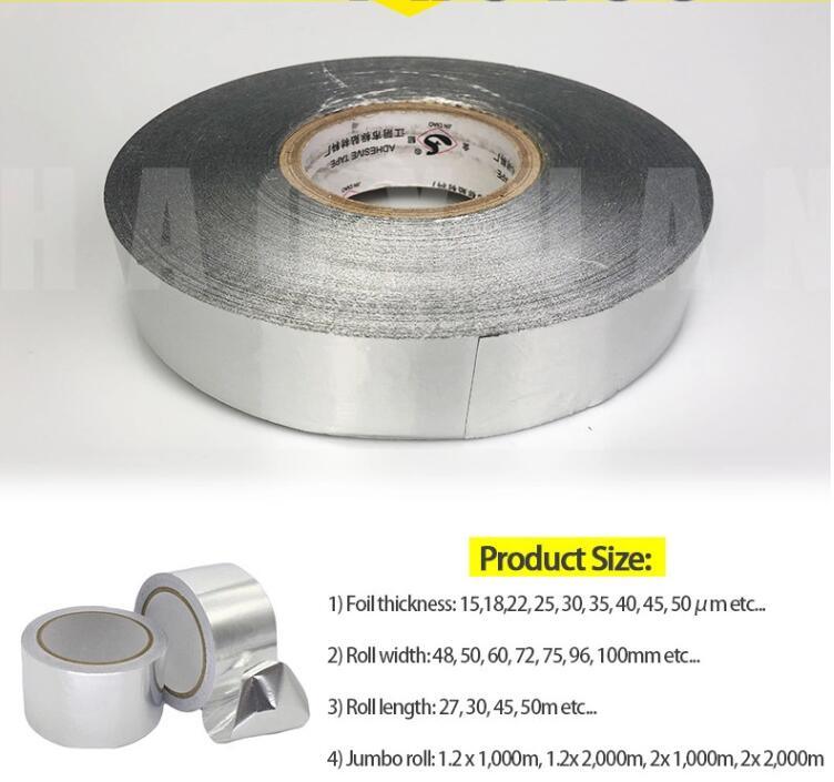 Adhesive Silver Aluminum Foil Exhaust Duct Tape