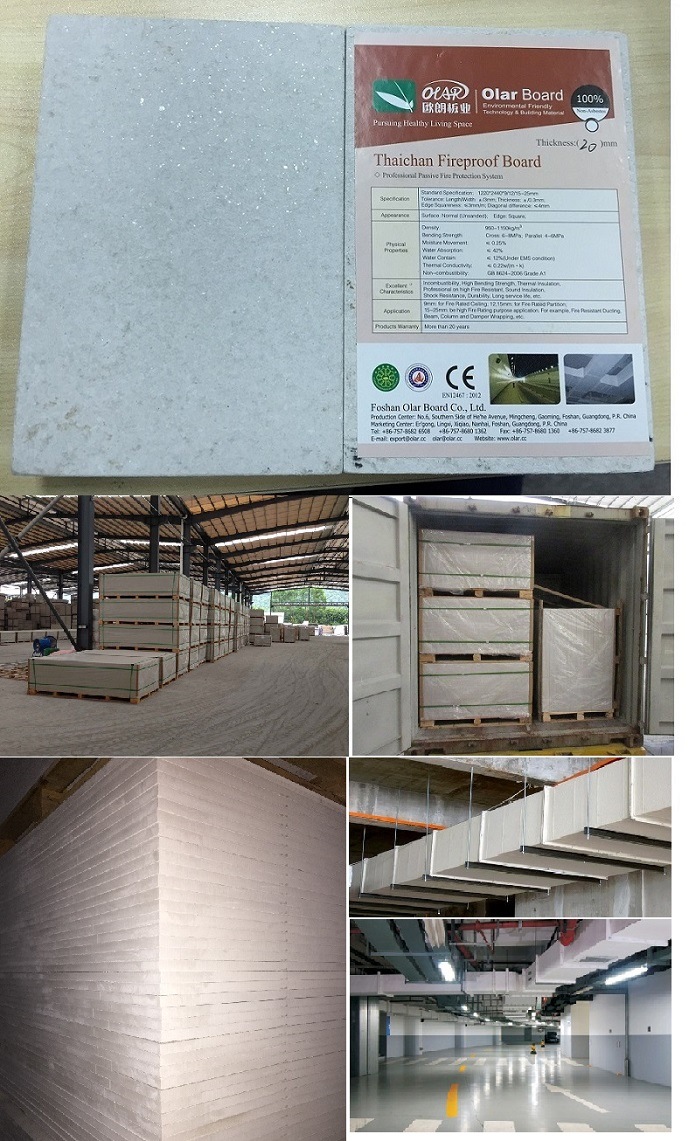 Fireproof Calcium Silicate Board for Fireproof Damper Usage