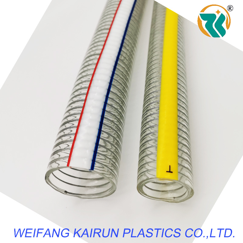 5/16~10 Inch PVC Spiral Transparent Steel Wire Reinforced Spring Hose
