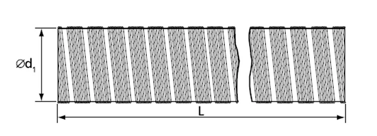 HVAC Air Conditioning Single Layer Aluminium Foil Flexible Duct