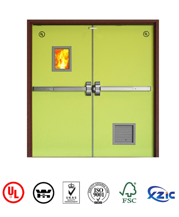 Xzic Good Fire Resistant UL Fire Rated Steel Door