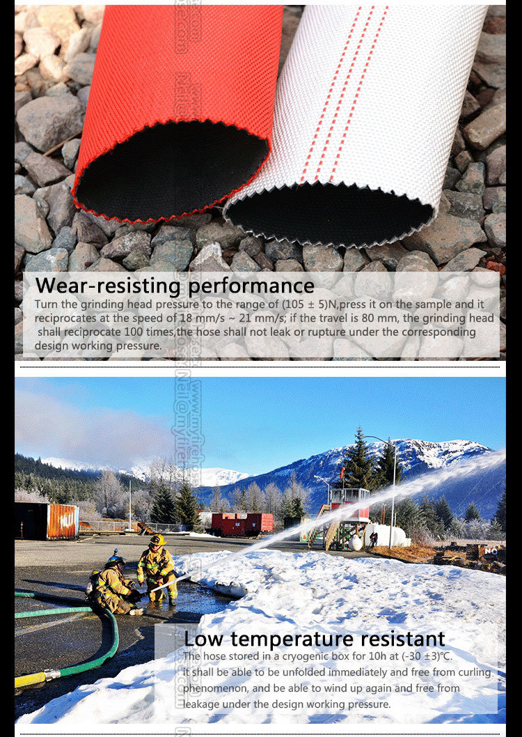 6 Inch High Pressure Fabric Fire Resistant Water Hose