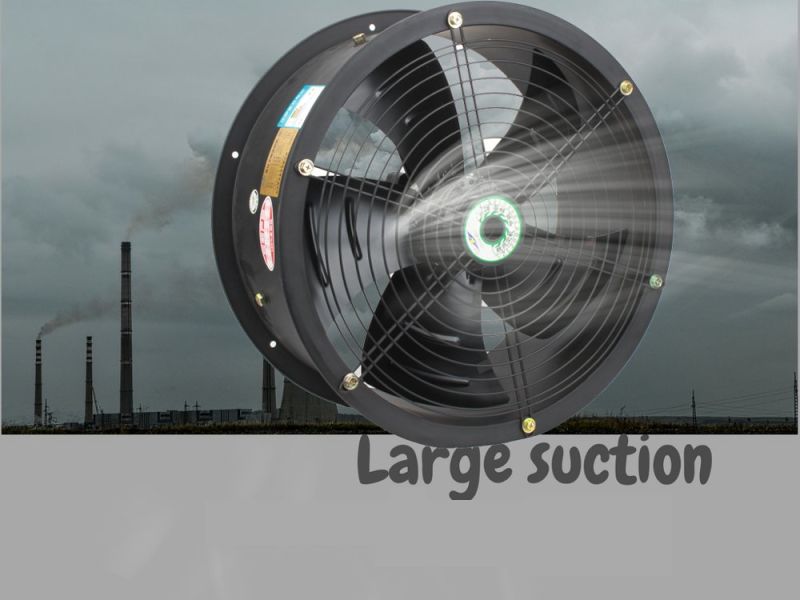 10'' 250mm Outer Rotor Industrial Tube Axial Ventilating Exhaust Fan for Mining