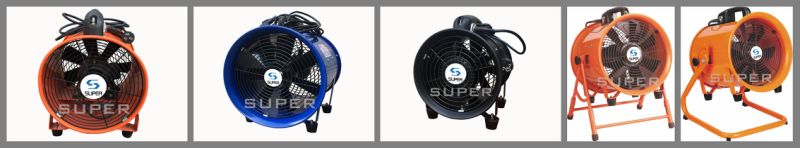 Various Sizes Colors Portable Ventilation Fan Connect with Flexible Duct