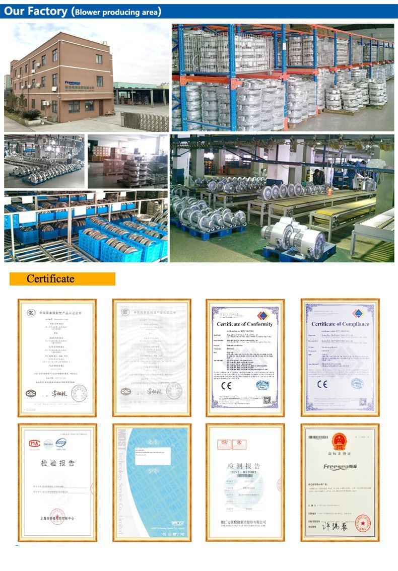 Air Blower Fan/ High Pressure Blower/Side Channel Air Blower