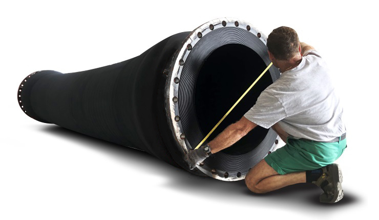 12 Inch 50 FT Flexible Heavy Duty Rubber Discharge Hose for Sale