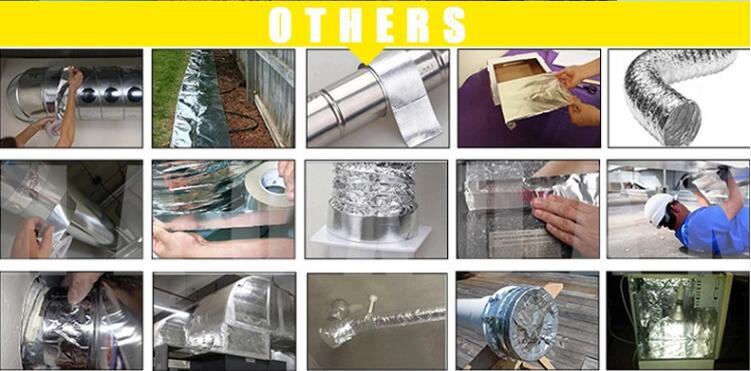 Adhesive Silver Aluminum Foil Exhaust Duct Tape