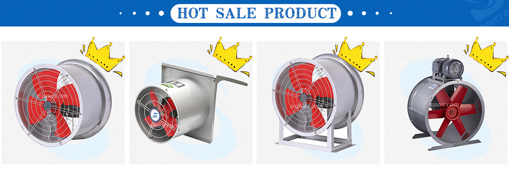 AC Industrial Duct Axial Air Cooler Blower Exhaust Fan