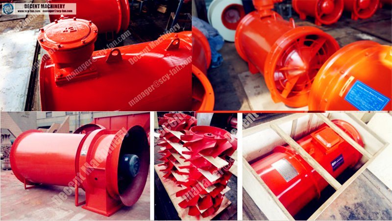 Axial Flow Fan for Underground Mining and Tunnel
