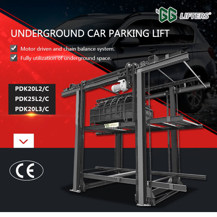 Qingdao GG LIFTERS Easy to Use Underground car parking lift