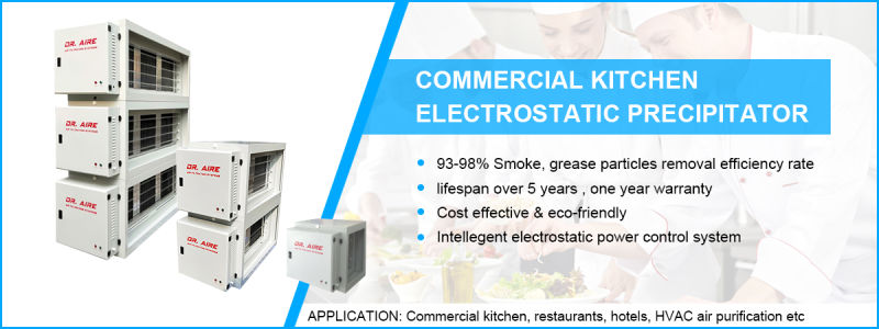 Commercial Kitchen Electrostatic Air Cleaner for Air Ducts System