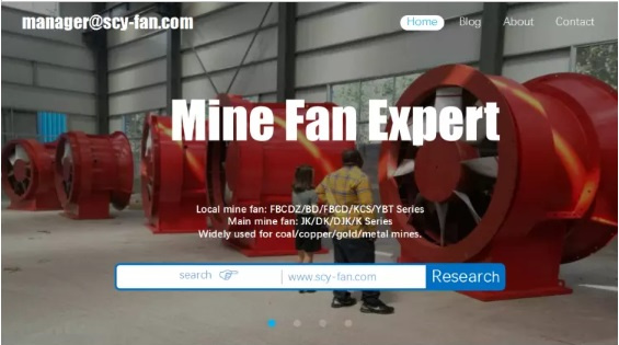 Axial Flow Fan for Underground Mining and Tunnel
