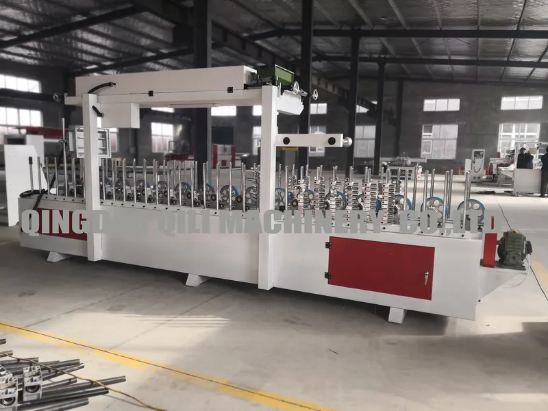 PVAC Cold Glue Profile Wrapping Machine PVC and Paper