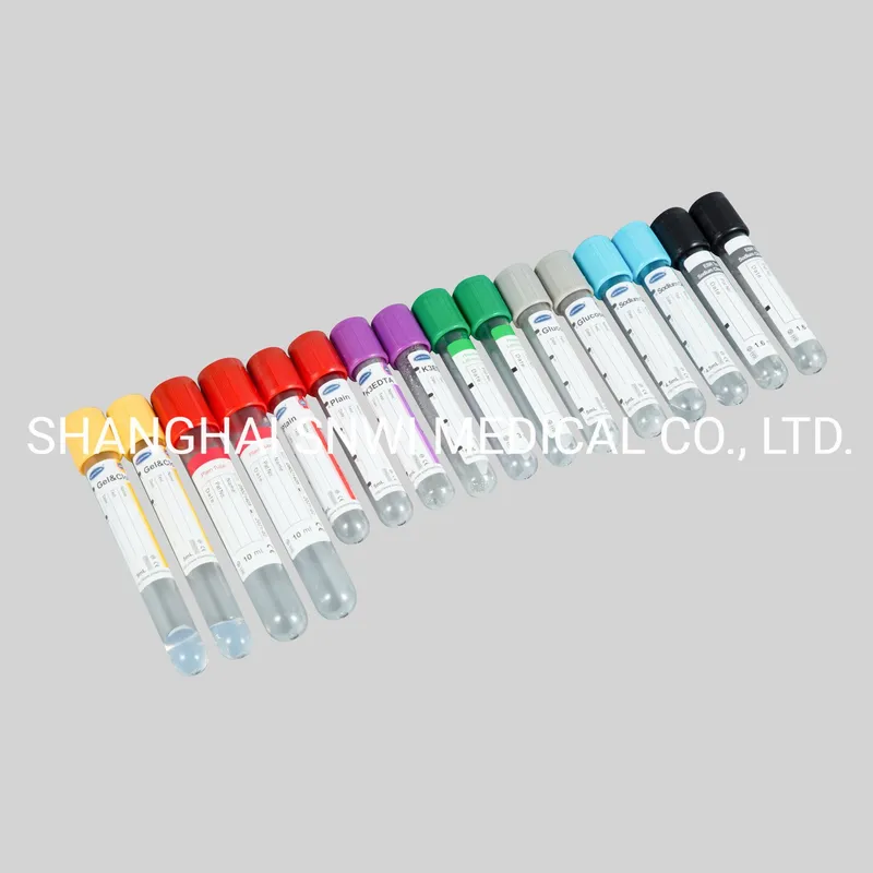 Yellow Cap Top Separate Gel Clot Activator Blood Sample Test Tube for Hospital