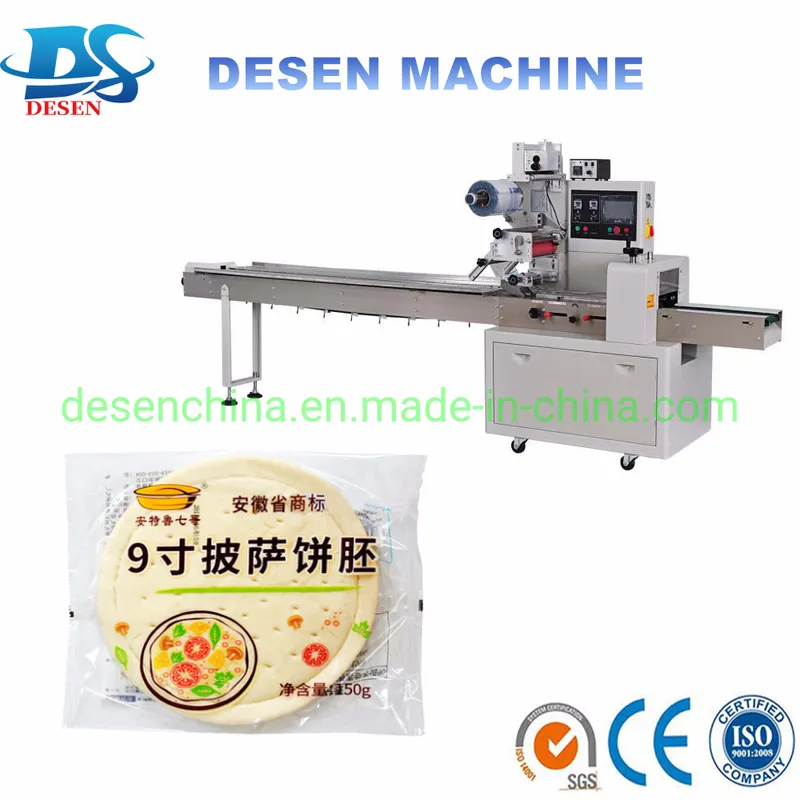 Pillow Package Pie Cracker Dough Pizza Wrapping Machine