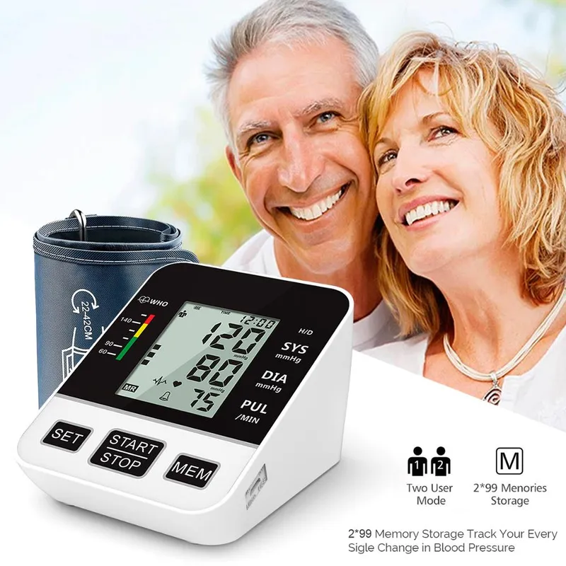 Blood Pressure Monitor Automatic Large Cuff Upper Arm