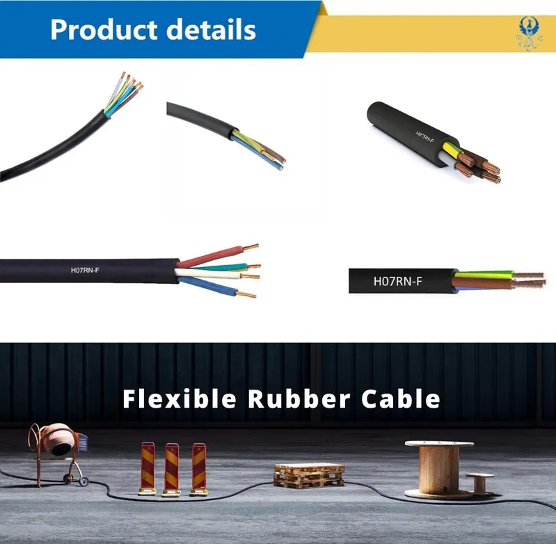 21 Years Professional Direct Manufacturer H07rn-F H05rn-F H05rr-F Flexible Rubber Cables