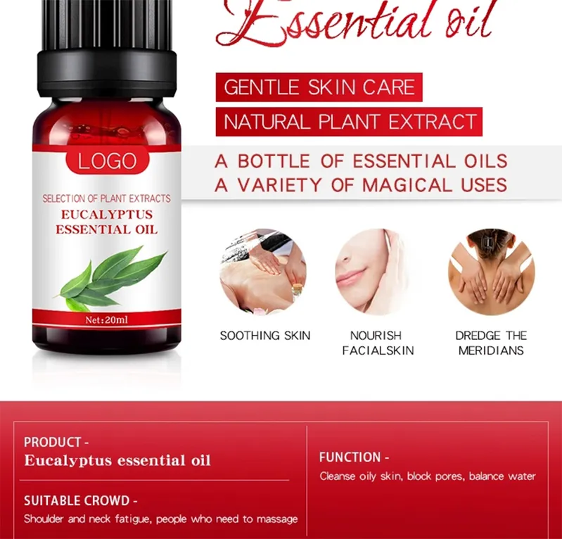 Therapeutic Grade Essential Oil Organic Eucalyptus Essential Oil