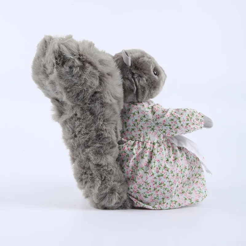 Soft Grey Stuffed Animal Bunny Plush Rabbit Toys