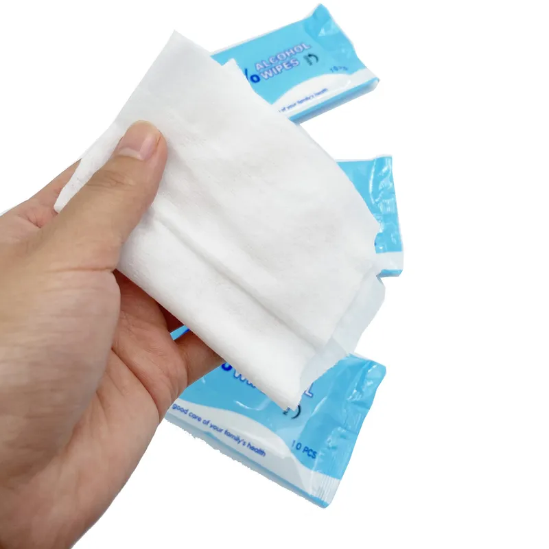 Individual Package Antibacterial Kill 99.9% Germs Hand Sanitizering 75% Alcohol Disinfection Wet Wipe