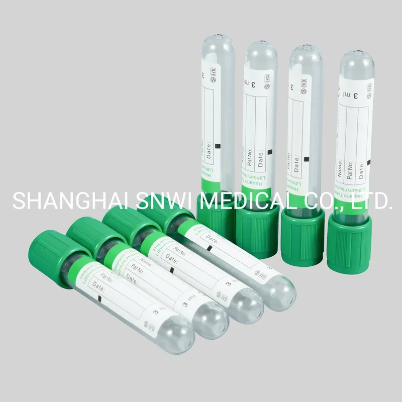 Yellow Cap Top Separate Gel Clot Activator Blood Sample Test Tube for Hospital