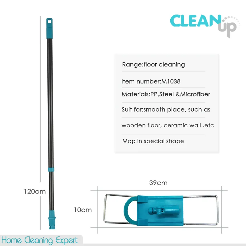 Telescopic Handle Microfiber Floor Sweeper Flat Cleaning Mop