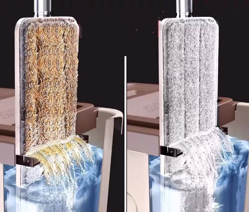 Home Cleaning Flat Mop with Bucket