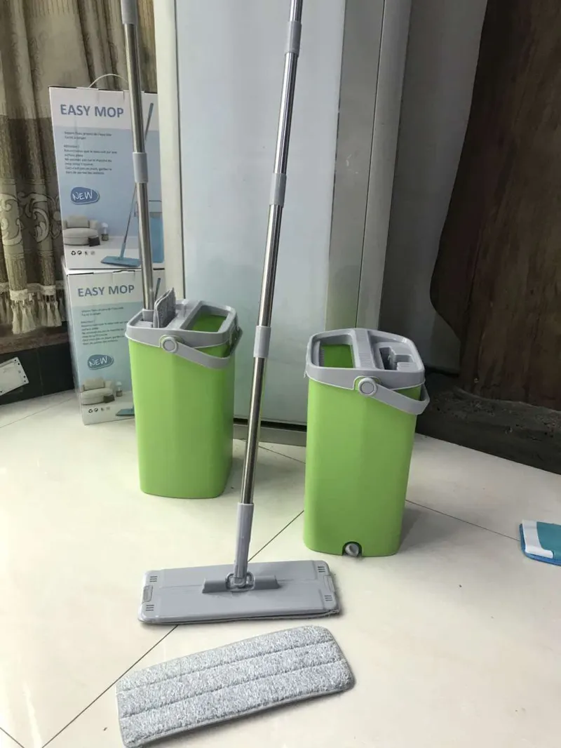 2019 Magic Self-Wash/Squeeze Dry Rising-Dry System Flat Mop