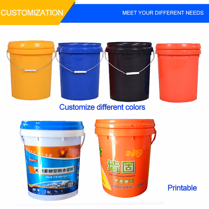 American Style 5 Gallon Industrial Paint Plastic Bucket/Pail for Storage Paint Pail
