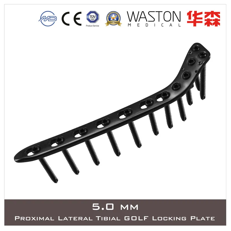 Titanium Plate, 5.0mm Distal Lateral Tibial Locking Plate, Orthopedic Plate