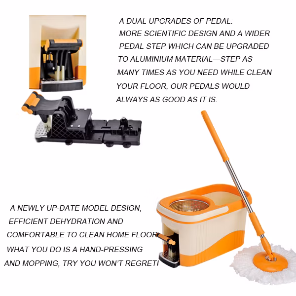 Joyclean High Class Spin Mop Microfiber 360 Spin Mop (JN-302)